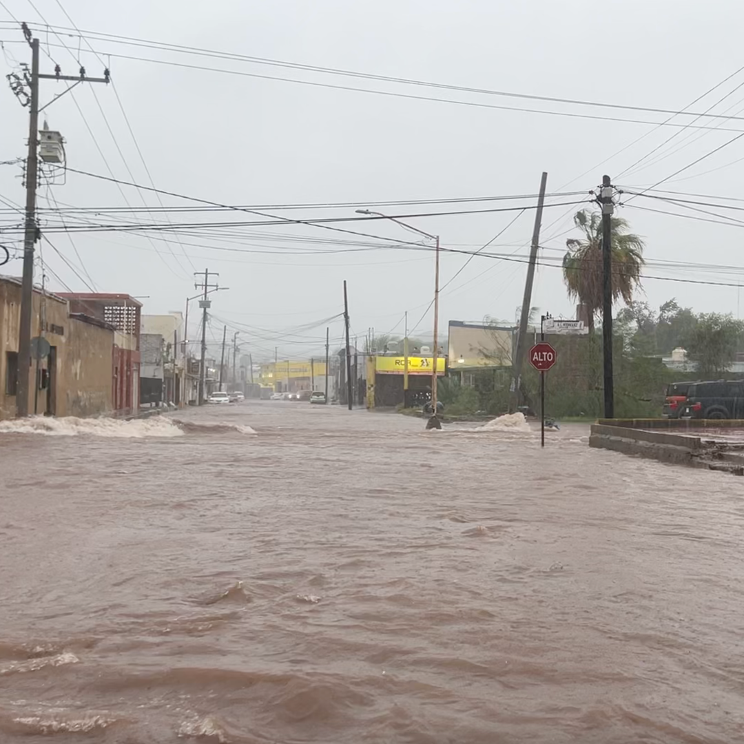 Afectaciones por Huracán Polo en Empalme y Guaymas en Sonora